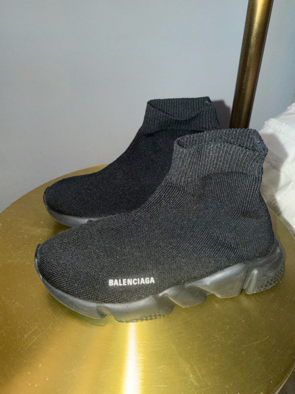 Balenciaga Black Knit Sock Sneakers